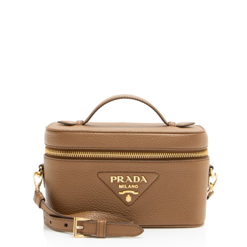 Prada Vitello Daino Vanity Mini Top Handle